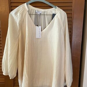 Cream Women's Top
